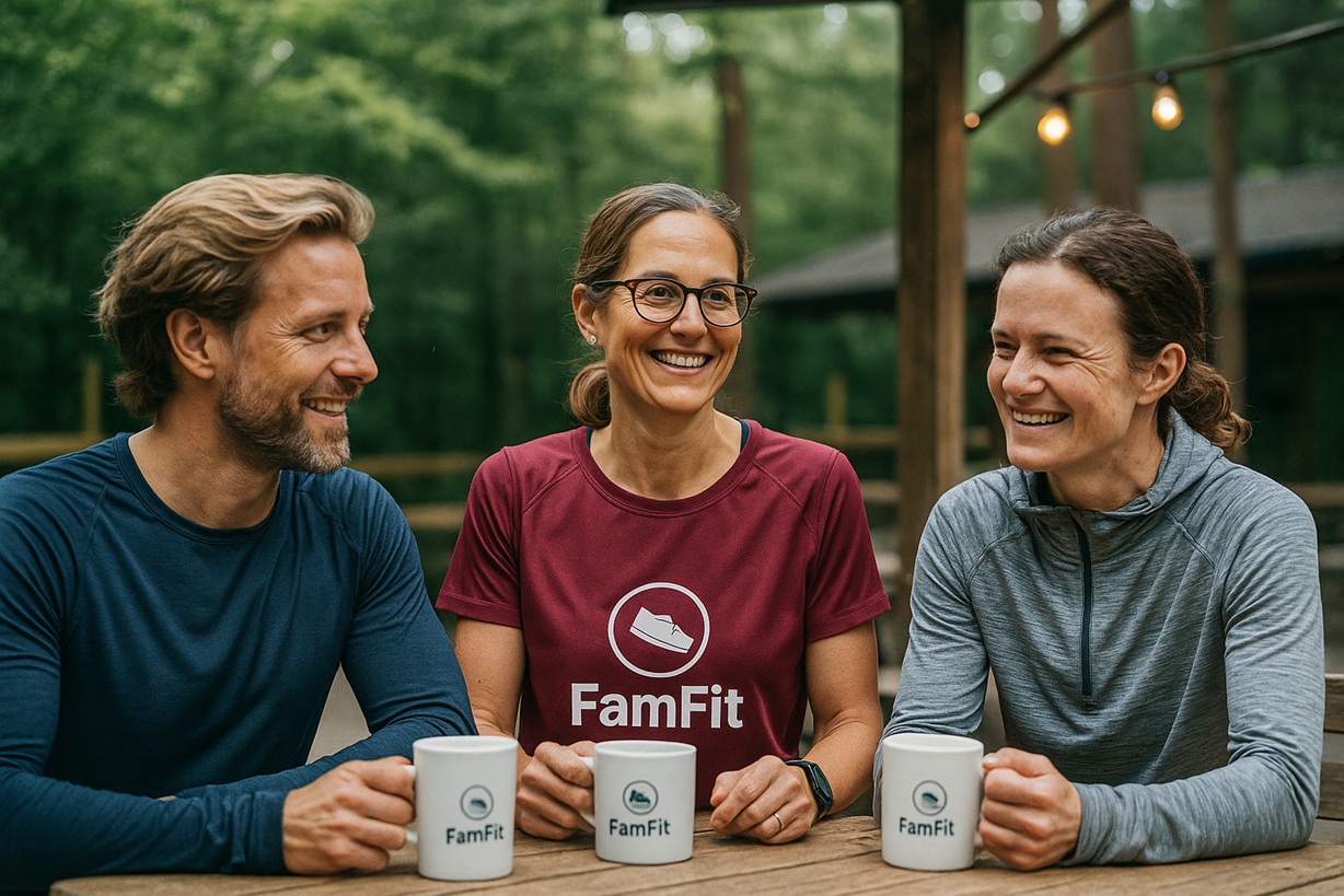Løb og kaffe AI foto Løbetræning FamFit